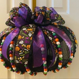 Halloween and Fall Mesh Door Hangings